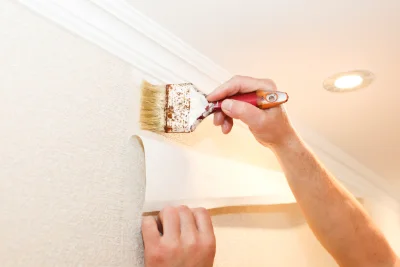 Pose de papier peint à Laps — revêtements muraux et toiles de verre